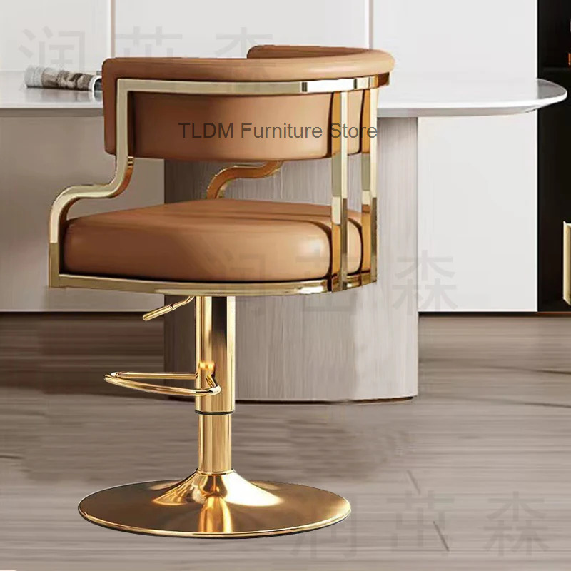 Home Bar Seating - Luksusowe stołki barowe z funkcją obrotu,