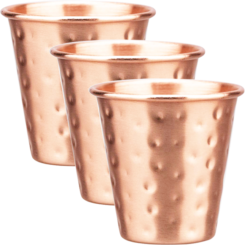 Mule Copper Mug - 3 szt. Nowe 60ml 100% miedziane