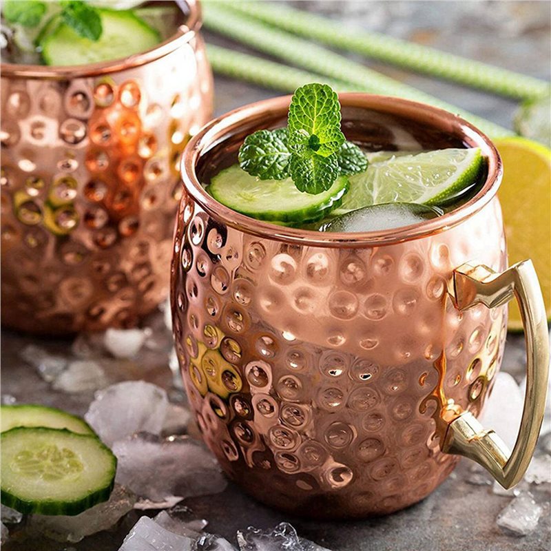 Mule Copper Mug - A98E-2X Kubek Moscow Mule ze stali
