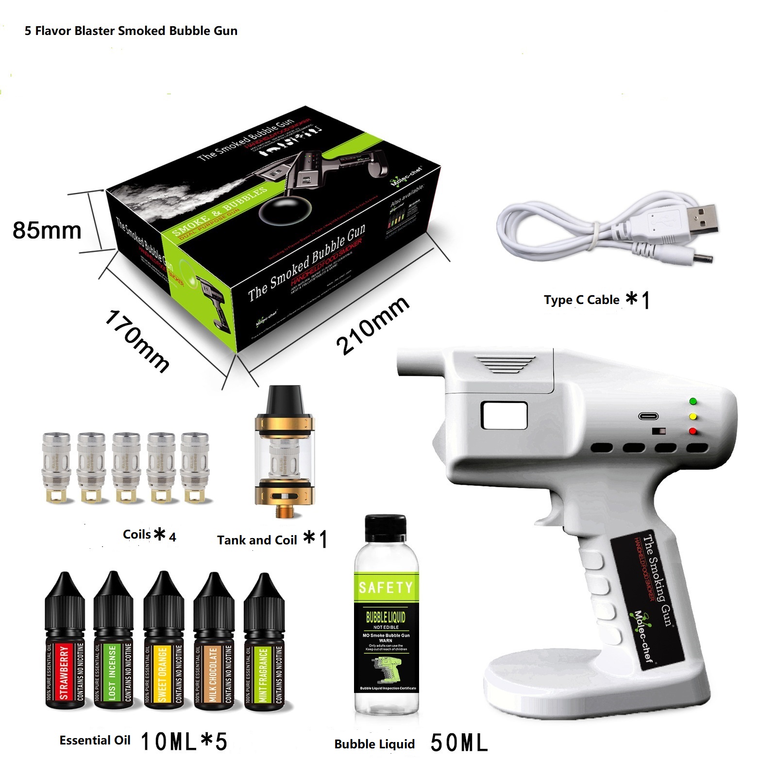 Smoking Gun Kit - Akumulatorowy pistolet do koktajli Flavor Blaster