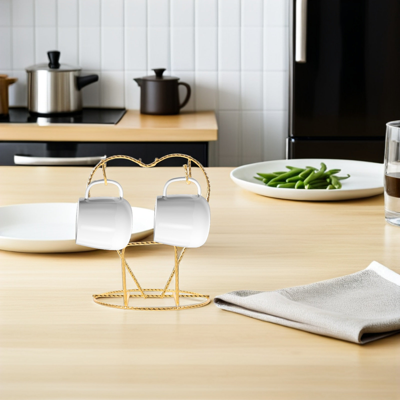 Bar Spoon Twisted - Metalowy organizer na kubki do kawy,