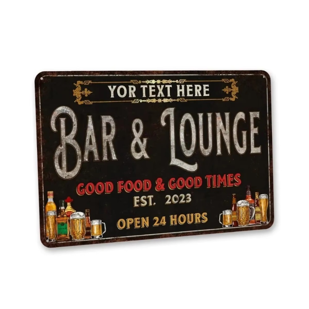 Home Bar Signs - CIFbuy – metalowa tabliczka na ścianę