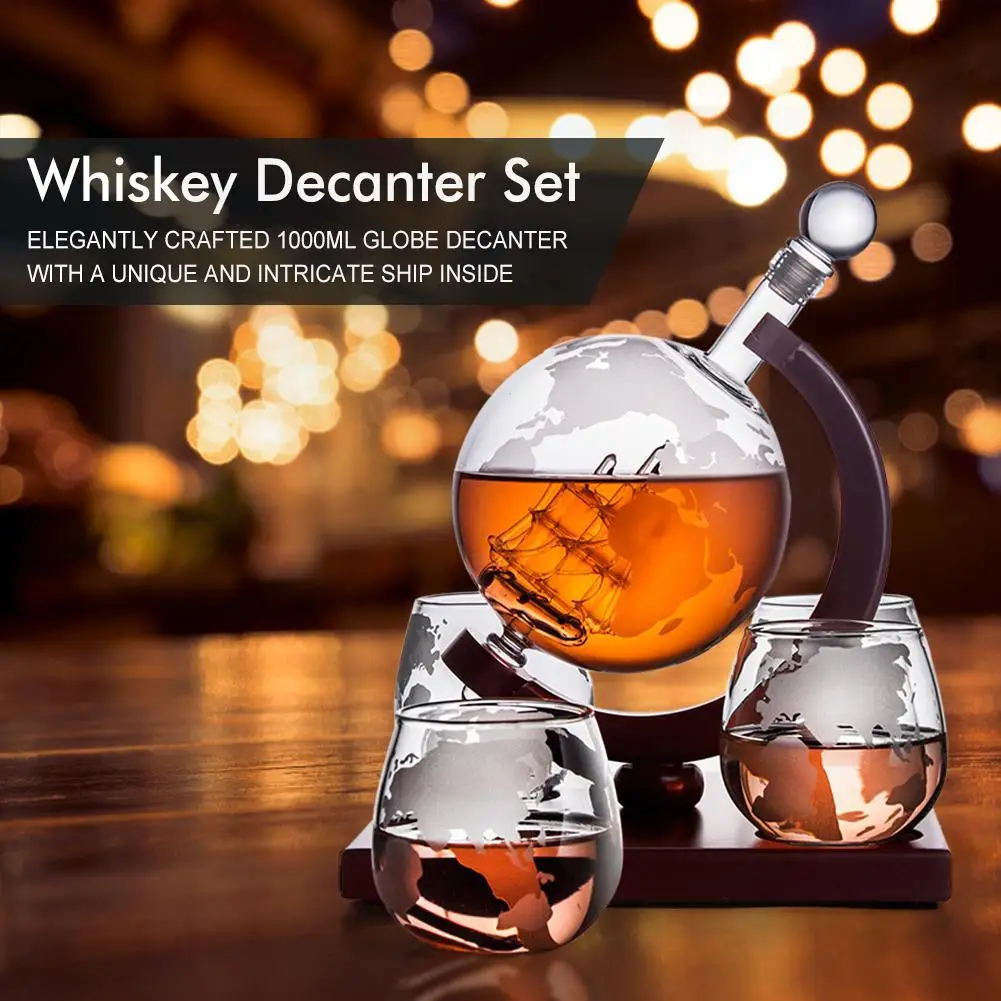 Zestaw karafki do whisky w ksz – Decanter Globe Set recenzja i cena