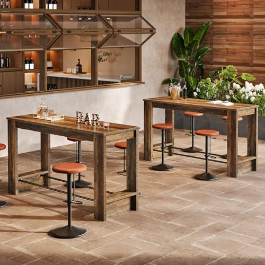 Zestaw 2 stołów barowych o dłu – Home Bar And Counter recenzja i cena