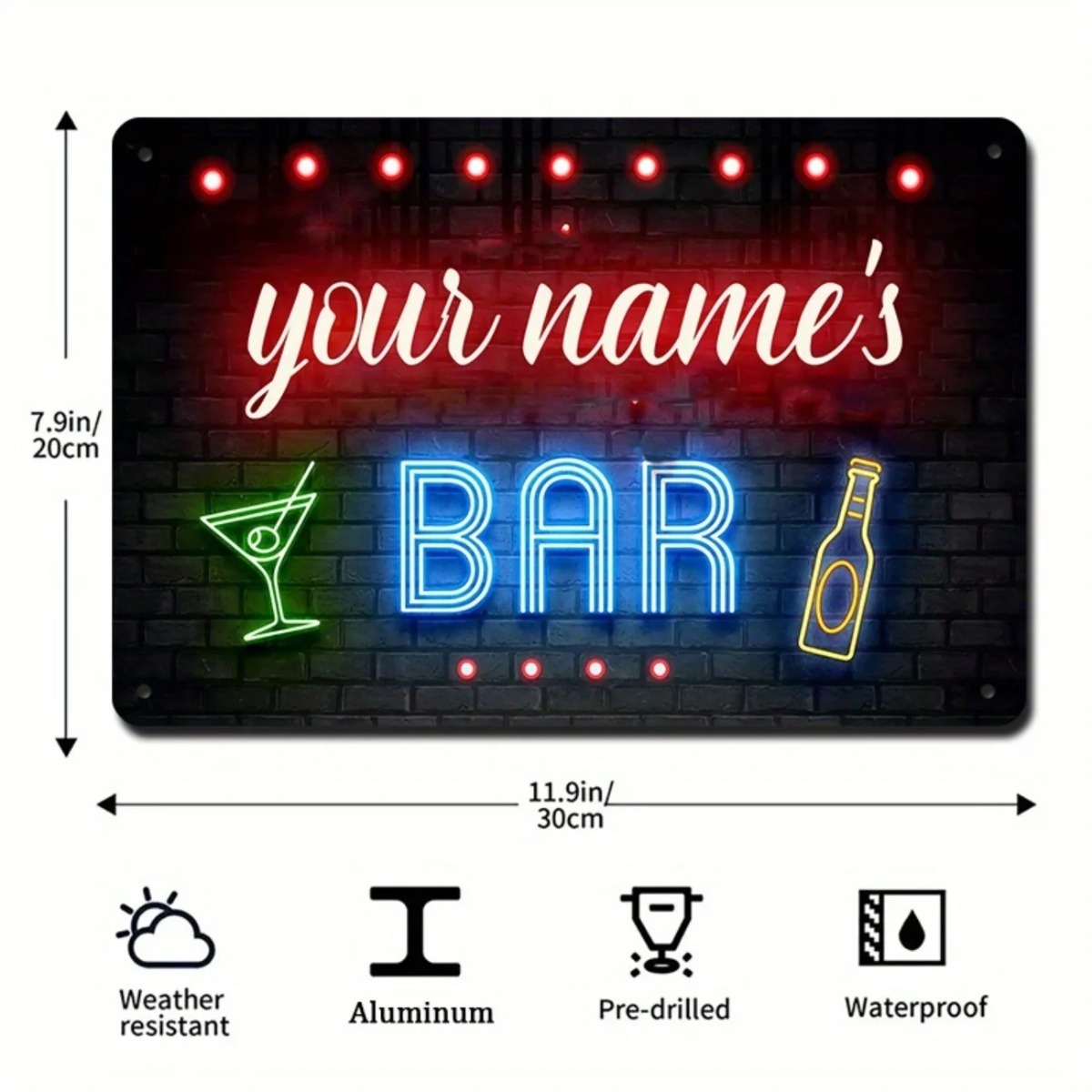 CIFbuy – antyczna aluminiowa t – Home Bar Signs recenzja i cena