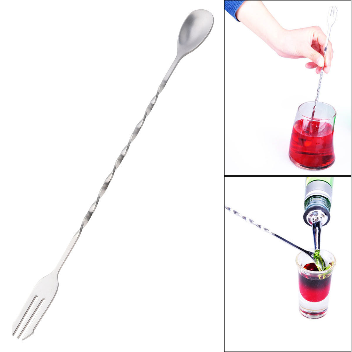 Stalowy widelec do koktajli, ł – Bar Spoon Twisted recenzja i cena