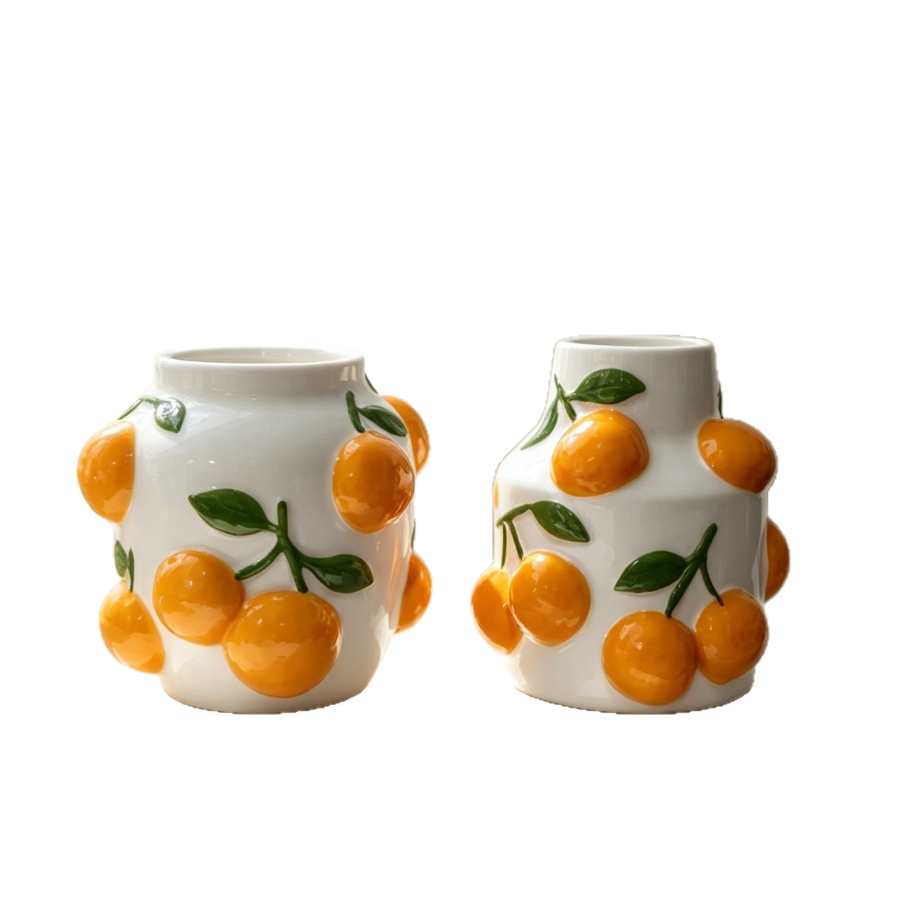 Ceramiczny pomarańczowy wazon, – Home Bar And Counter recenzja i cena