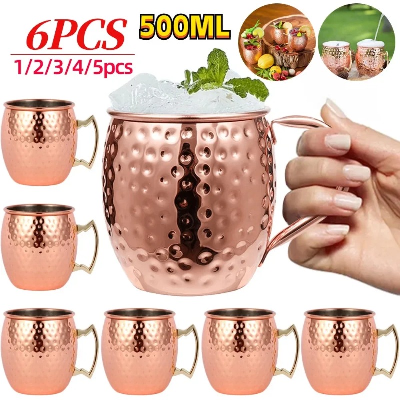 1-6 szt. Kubki do koktajli, ki – Mule Copper Mug recenzja i cena