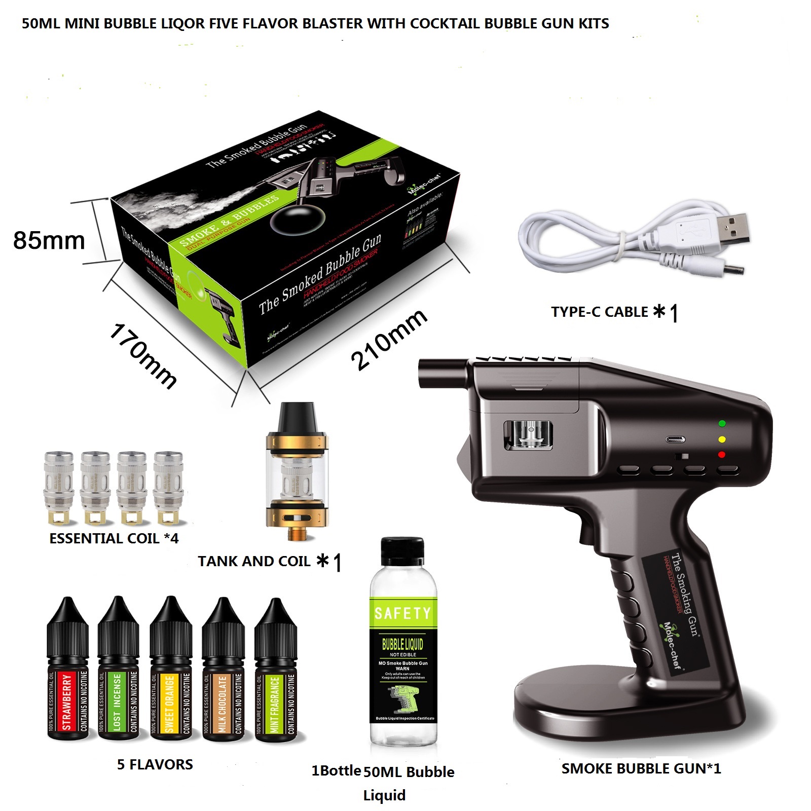 Akumulatorowy pistolet do kokt – Smoking Gun Kit recenzja i cena