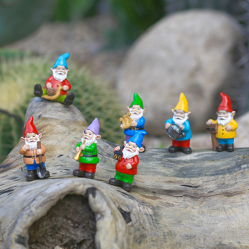 7Pcs/Set Miniature Funny Gnome – Home Bargains recenzja i cena