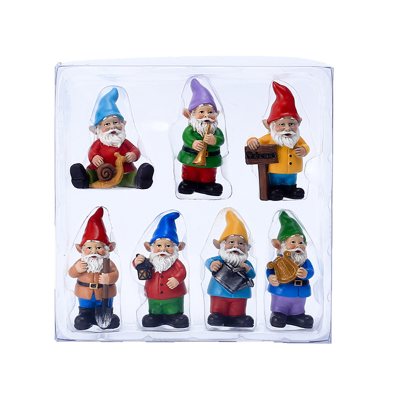 7Pcs/Set Miniature Funny Gnome – Home Bargains recenzja i cena