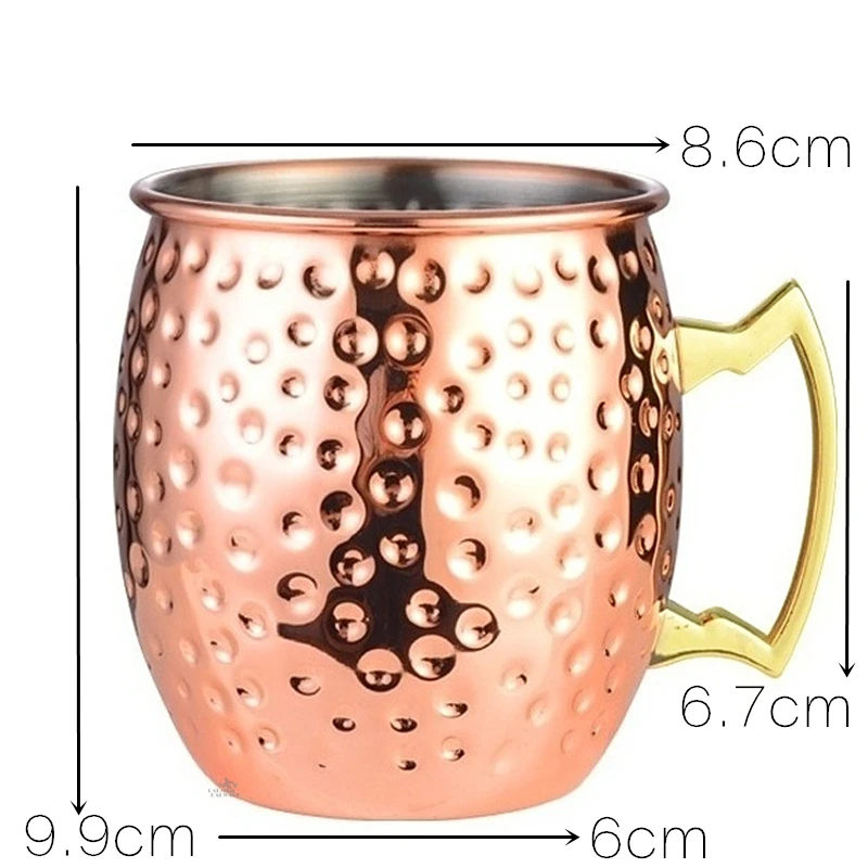 Zestaw 8 sztuk miedzianych kub – Mule Copper Mug recenzja i cena
