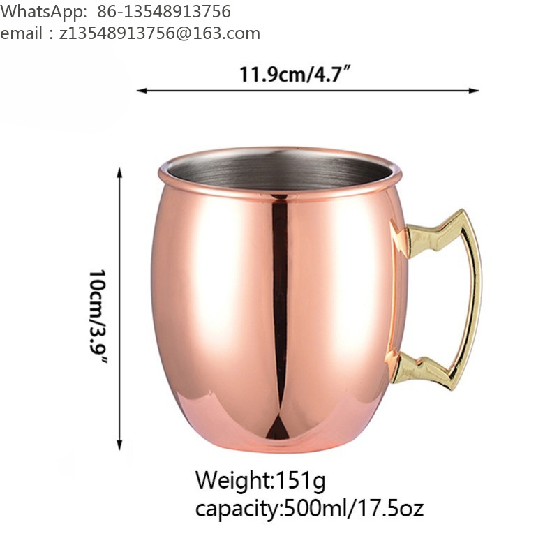 Miedziany kubek do drinku Mosc – Mule Copper Mug recenzja i cena